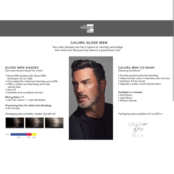 Oligo Gloss Men Co-Wash Cleansing Conditioner 8.5 oz Medium Blonde *Discontinued - Picture 4 of 4